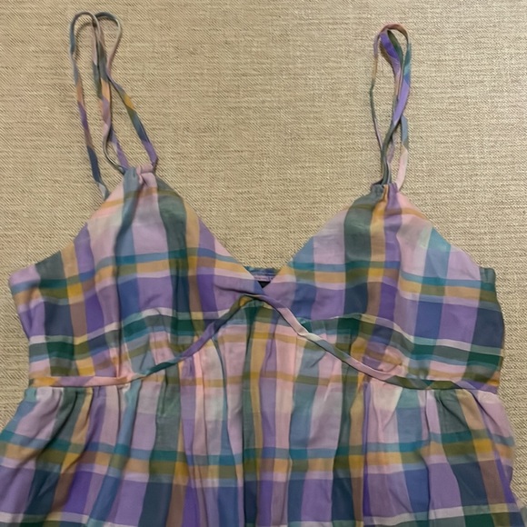 Wild Fable Plaid Cotton Dress - Picture 4 of 5